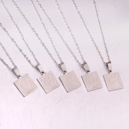 Lot Scriptures Pendant Necklaces Stainless Steel Necklace Women Jewelry asonjewelry