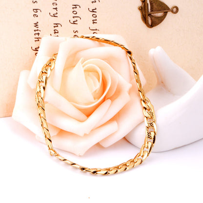 6/8/10mm Inner Star Pattern  Stainless Steel Chain Bracelet For Women asonjewelry