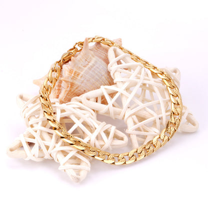 6/8/10mm Inner Star Pattern  Stainless Steel Chain Bracelet For Women asonjewelry